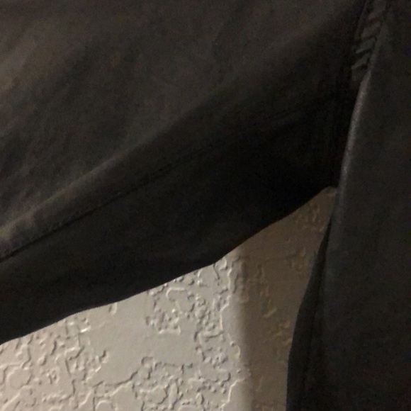 Sexy Black Leather Look Cotton Stretch Pants From Ming by Mango - Picture 5 of 12